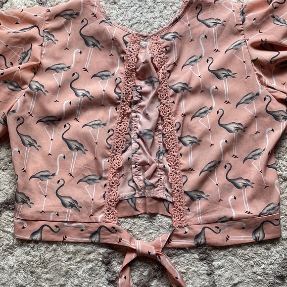 ✨Flamingo Peach Top✨ - Picture 6 of 6